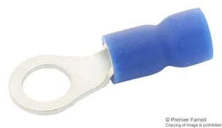 נעל כבל טבעת 4MM - כחול - 100 יחידות