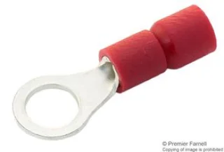 נעל כבל טבעת 6MM - אדום - 100 יחידות