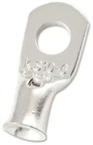 נעל כבל מנחושת מובדלת - כבל 10MM² - כניסת בורג 6.4MM