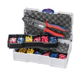 לוחץ לנעלי כבל לא מבודדות - KNIPEX 97 90 26 - 0.5MM² ~ 6.0MM²