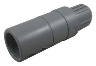מחבר אפור REDEL - נקבה להלחמה לכבל - 2 מגעים - PRG.M0.2GL.LC52G