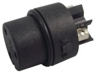 מחבר תעשייתי PX0800 - הברגה לכבל - נקבה 3 מגעים