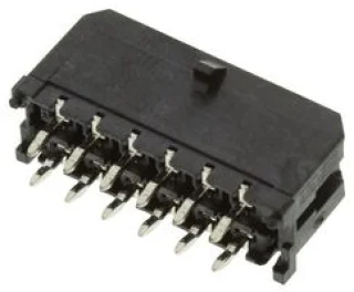 מחבר MOLEX להלחמה למעגל מודפס - סדרת MICRO-FIT - זכר 12 מגעים