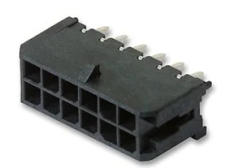 מחבר MOLEX להלחמה למעגל מודפס - סדרת MICRO-FIT - זכר 16 מגעים
