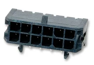 מחבר MOLEX להלחמה למעגל מודפס - סדרת MICRO-FIT - זכר 22 מגעים