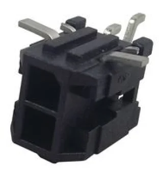 מחבר MOLEX להלחמה למעגל מודפס - סדרת MICRO-FIT - זכר 2 מגעים