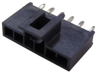 מחבר MOLEX להלחמה למעגל מודפס - סדרת NANO-FIT - זכר 6 מגעים