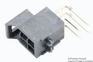 מחבר MOLEX להלחמה למעגל מודפס - סדרת NANO-FIT - זכר 4 מגעים