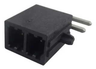 מחבר MOLEX להלחמה למעגל מודפס - סדרת MEGA-FIT - זכר 2 מגעים