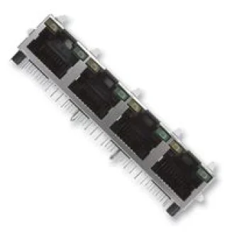 מחבר מסוכך RJ45 - נקבה למעגל מודפס - RJHSE-5381-05 - CAT5E