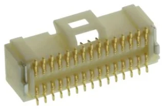 מחבר MOLEX להלחמה למעגל מודפס - סדרת PICO-CLASP - זכר 30 מגעים