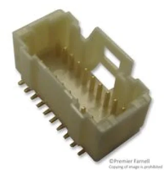 מחבר MOLEX להלחמה למעגל מודפס - סדרת PICO-CLASP - זכר 20 מגעים