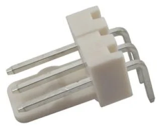 מחבר MOLEX זוויתי למעגל מודפס - סדרה 2217 - זכר 3 מגעים