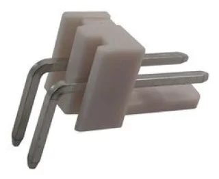 מחבר MOLEX זוויתי למעגל מודפס - סדרה 2217 - זכר 2 מגעים