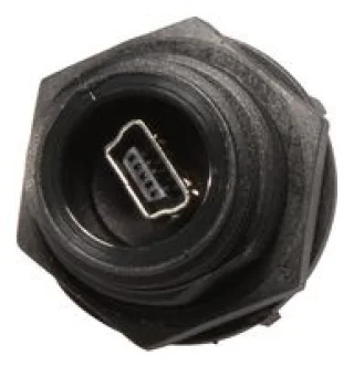 מחבר תעשייתי MINI USB TYPE B - נקבה למעגל מודפס - PX0447