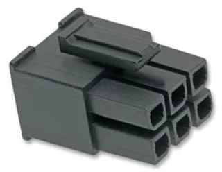 מחבר MOLEX ללחיצה לכבל - סדרת MEGA-FIT - נקבה 6 מגעים