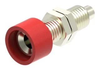 שקע בננה 4MM להברגה לפנל - בידוד שחור - TENMA 72-14136