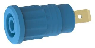 שקע בננה 4MM לנעיצה לפנל - בידוד כחול - TENMA 72-14246