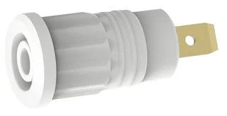 שקע בננה 4MM לנעיצה לפנל - בידוד לבן - TENMA 72-14244