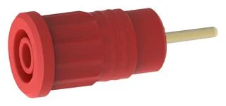 שקע בננה 4MM לנעיצה לפנל - בידוד אדום - TENMA 72-14240