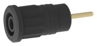 שקע בננה 4MM לנעיצה לפנל - בידוד שחור - TENMA 72-14238
