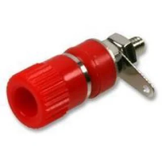 שקע בננה 4MM לפנל - אדום