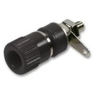 שקע בננה 4MM לפנל - שחור
