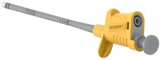 מחבר PINCER CLIP עם כניסת 4MM - בידוד צהוב