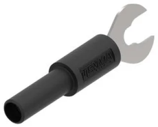 מתאם - (SPADE LUG (M) ~ 4MM (F - בידוד שחור
