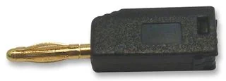 תקע בננה 2MM להלחמה לכבל - בידוד שחור