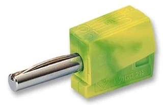 מחבר בננה CAGE CLAMP 215 - 4MM - בידוד צהוב / ירוק