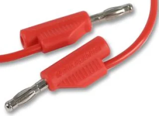 כבל בדיקה - 4MM PLUG ~ 4MM PLUG 1.5M - בידוד אדום