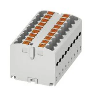 מחבר טרמינל בלוק - PTFIX 18X2,5 WH - 18 POLE , 24A , 500V