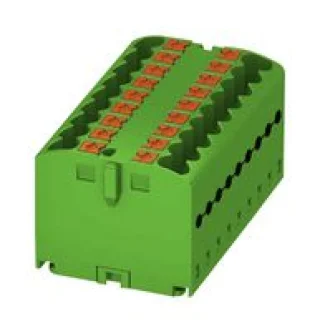 מחבר טרמינל בלוק - PTFIX 18X2,5 GN - 18 POLE , 24A , 500V