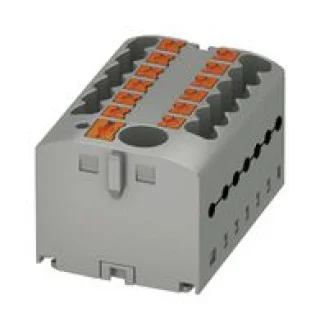 מחבר טרמינל בלוק - PTFIX 6/12X2,5 GY - 13 POLE , 24A , 500V