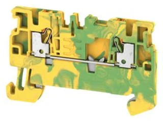 מחבר טרמינל בלוק לפס דין - 2WAY , 1.5MM² , 180A , 500V , YL/GN