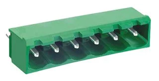 טרמינל בלוק למעגל מודפס - 5 מגעים - 5.08MM PITCH