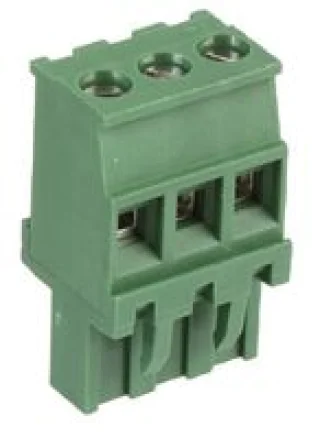 טרמינל בלוק להברגה לכבל - 3 מגעים - 5.08MM PITCH