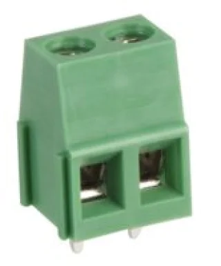 טרמינל בלוק מודולרי למעגל מודפס - 2 מגעים - 5.00MM PITCH