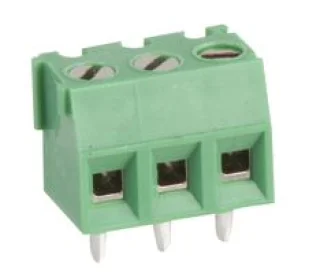 טרמינל בלוק מודולרי למעגל מודפס - 3 מגעים - 3.81MM PITCH