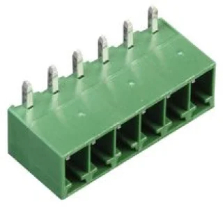 טרמינל בלוק למעגל מודפס - 6 מגעים - 3.50MM PITCH