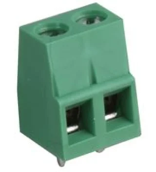 טרמינל בלוק למעגל מודפס - 2 מגעים - 5.08MM PITCH