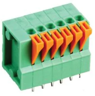 טרמינל בלוק למעגל מודפס - 6 מגעים - 2.54MM PITCH