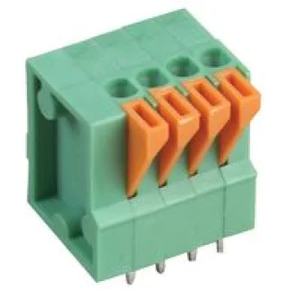 טרמינל בלוק למעגל מודפס - 4 מגעים - 2.54MM PITCH