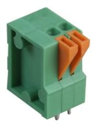 טרמינל בלוק למעגל מודפס - 2 מגעים - 2.54MM PITCH
