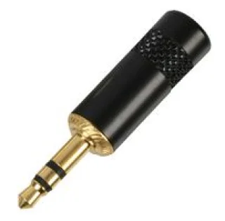 מחבר PL 3.5MM זכר סטריאו להלחמה לכבל - שחור - NEUTRIK