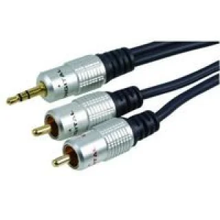 כבל PRO SIGNAL - PL 3.5MM (ST) - 2XRCA 2M