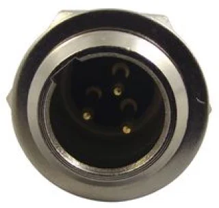 מחבר MINI XLR זכר להלחמה לפנל - 3 מגעים