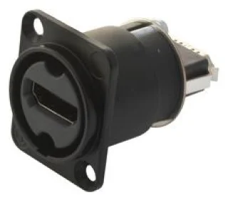 מתאם לפנל - (NAHDMI-W-B - HDMI 1.4 (F) ~ HDMI 1.4 (F