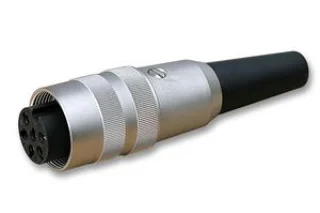מחבר תעשייתי DIN SV - נקבה להלחמה לכבל - 6 מגעים